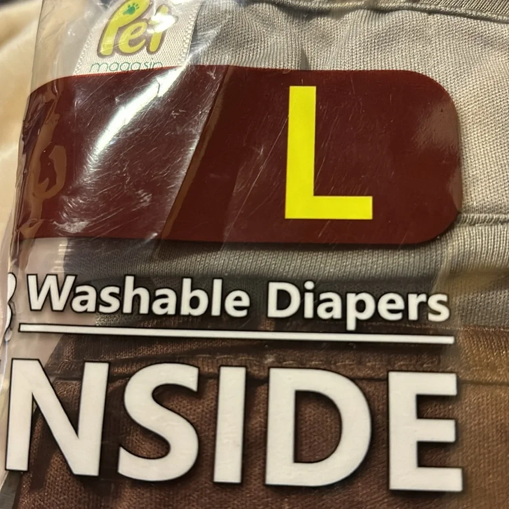 New Pet Magasin Reusable Washable Dog Diapers (Pack of 3), Highly Absorbent